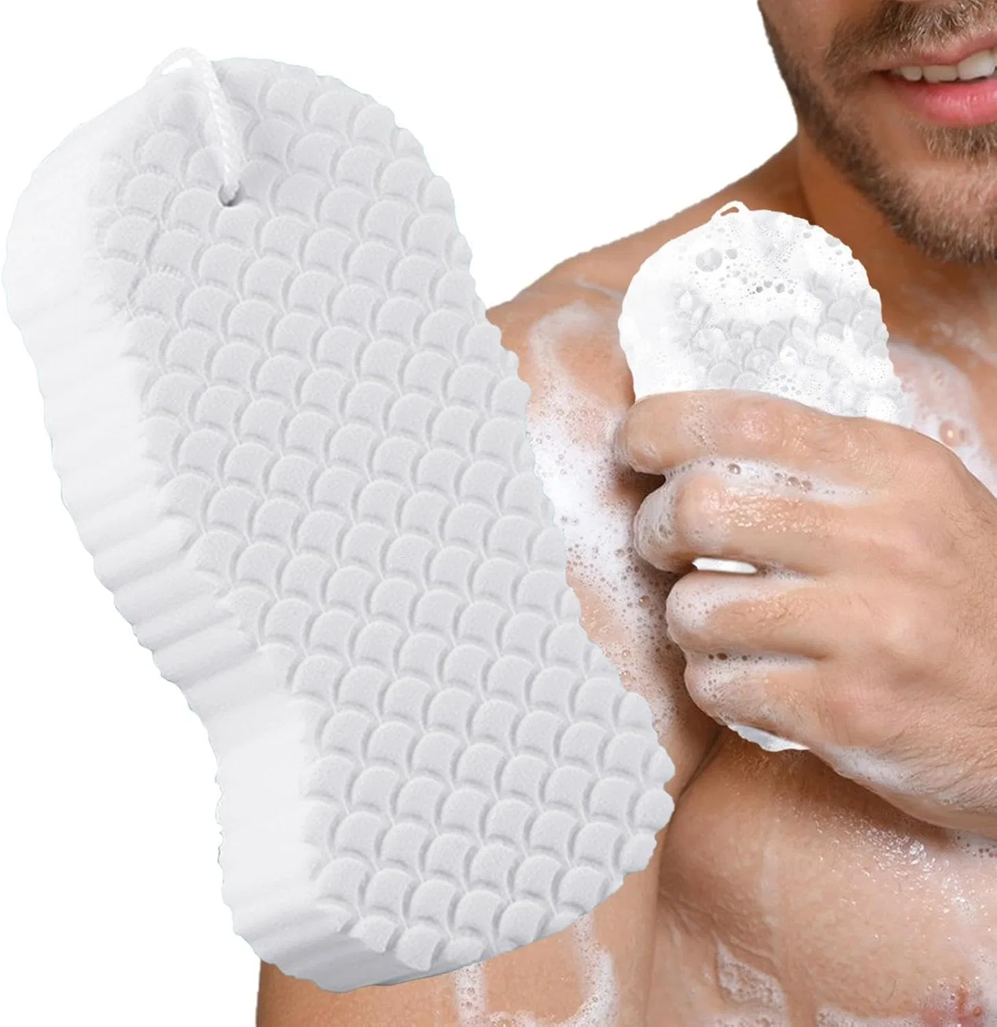 Мочалка для душа из ПВА, Genérico, 13.5x6.7x2.6 см