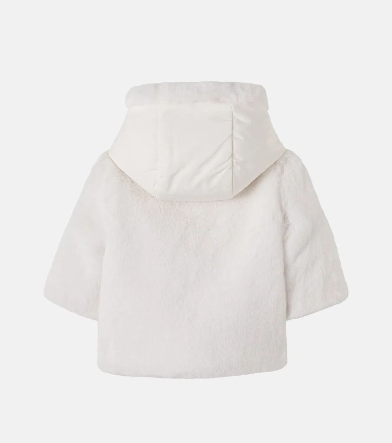 Легкая куртка с капюшоном Baby Viona Moncler Enfant, белый — фото 3