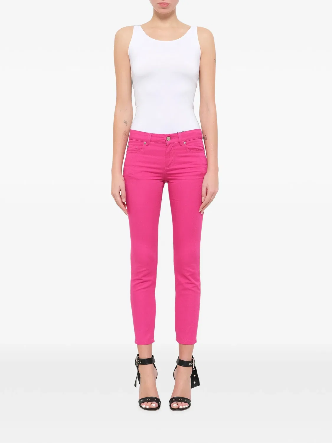 Джинсы скинни Alexander Mcqueen, розовый — фото 2
