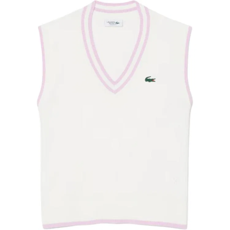 Женский топ-майка с V-образным вырезом LACOSTE, 4AB