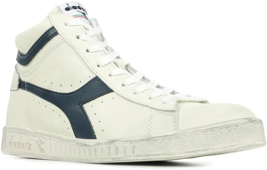 Кроссовки Diadora Unisex Game L High Waxed High Trainers, White Blue — фото 3
