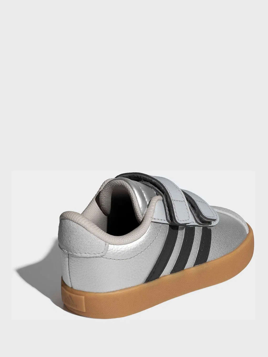 Кроссовки детские VL Court 3.0 adidas, серый — фото 4