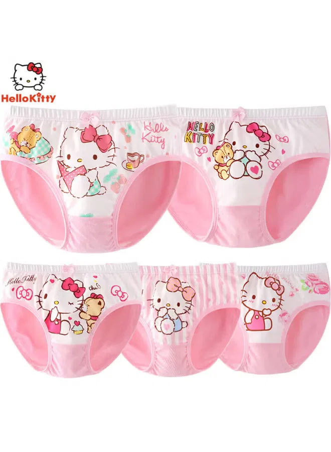 Трусы детские с цветочным принтом 5-pack Hello Kitty, разноцветный