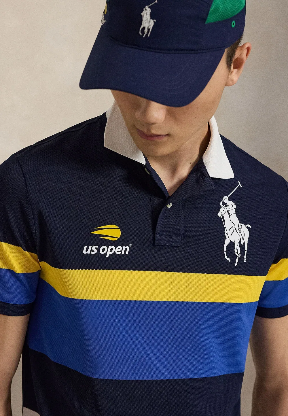 Футболка-Поло Us Open Ball Crew Performance - футболка-поло Polo Ralph Lauren, Refined Navy Multi — фото 4