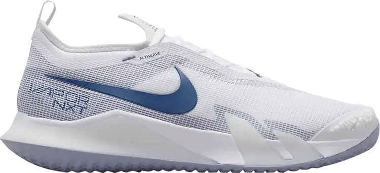 Кроссовки Nike NikeCourt React Vapor NXT 'White Mystic Navy', белый — фото 2