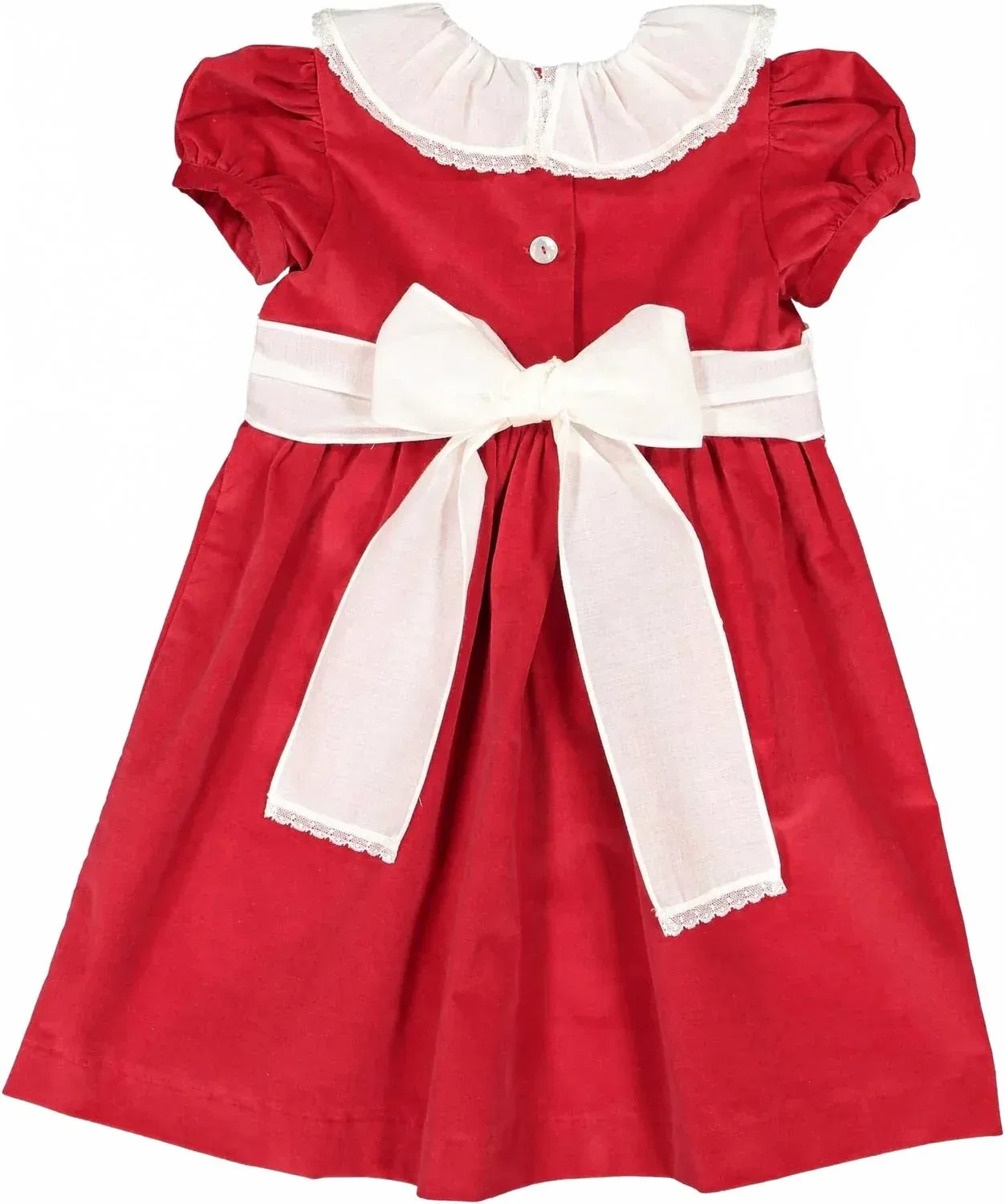 Детское платье для девочек с длинным рукавом Velvet Mini Dress sal & pimenta, красный — фото 3