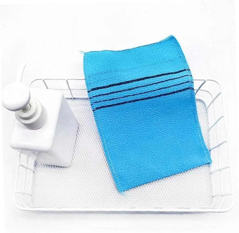 Эксфолиирующая мочалка для душа, 3 шт, Froiny, Blue — фото 3