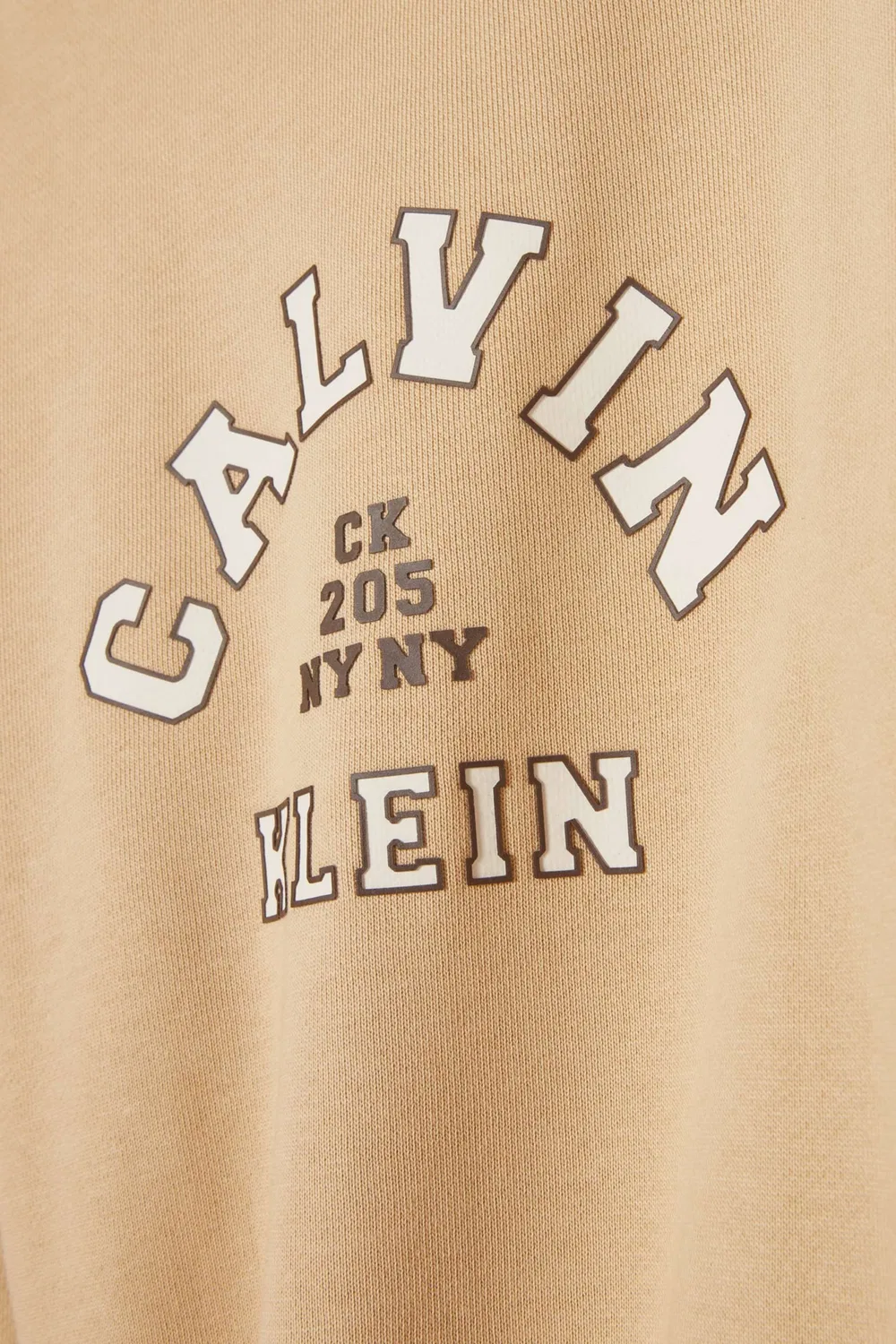 Свитшот с логотипом Varsity Logo Calvin Klein, нейтральный — фото 4