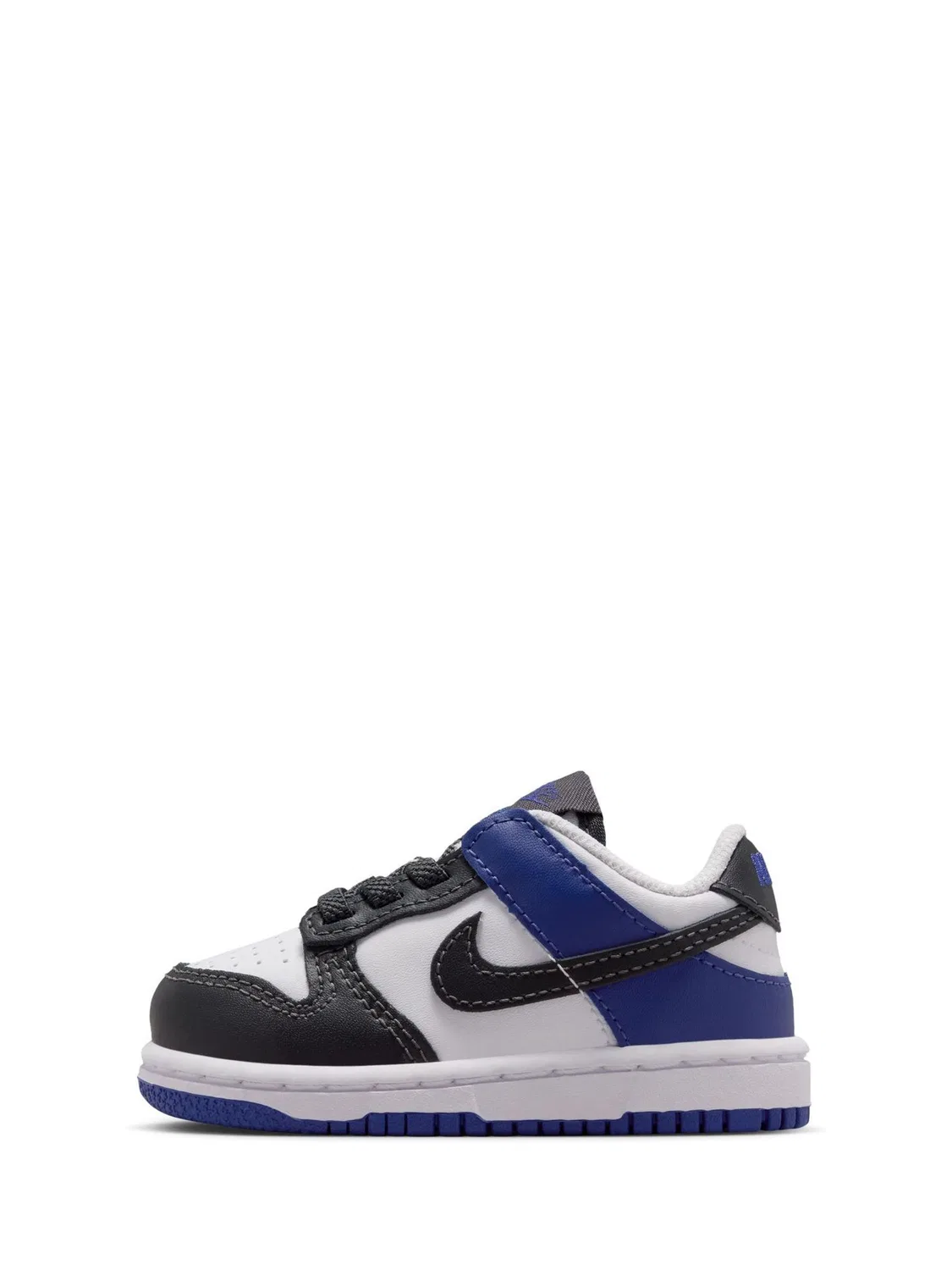 Кроссовки Nike Dunk Low, белый/черный/синий — фото 3