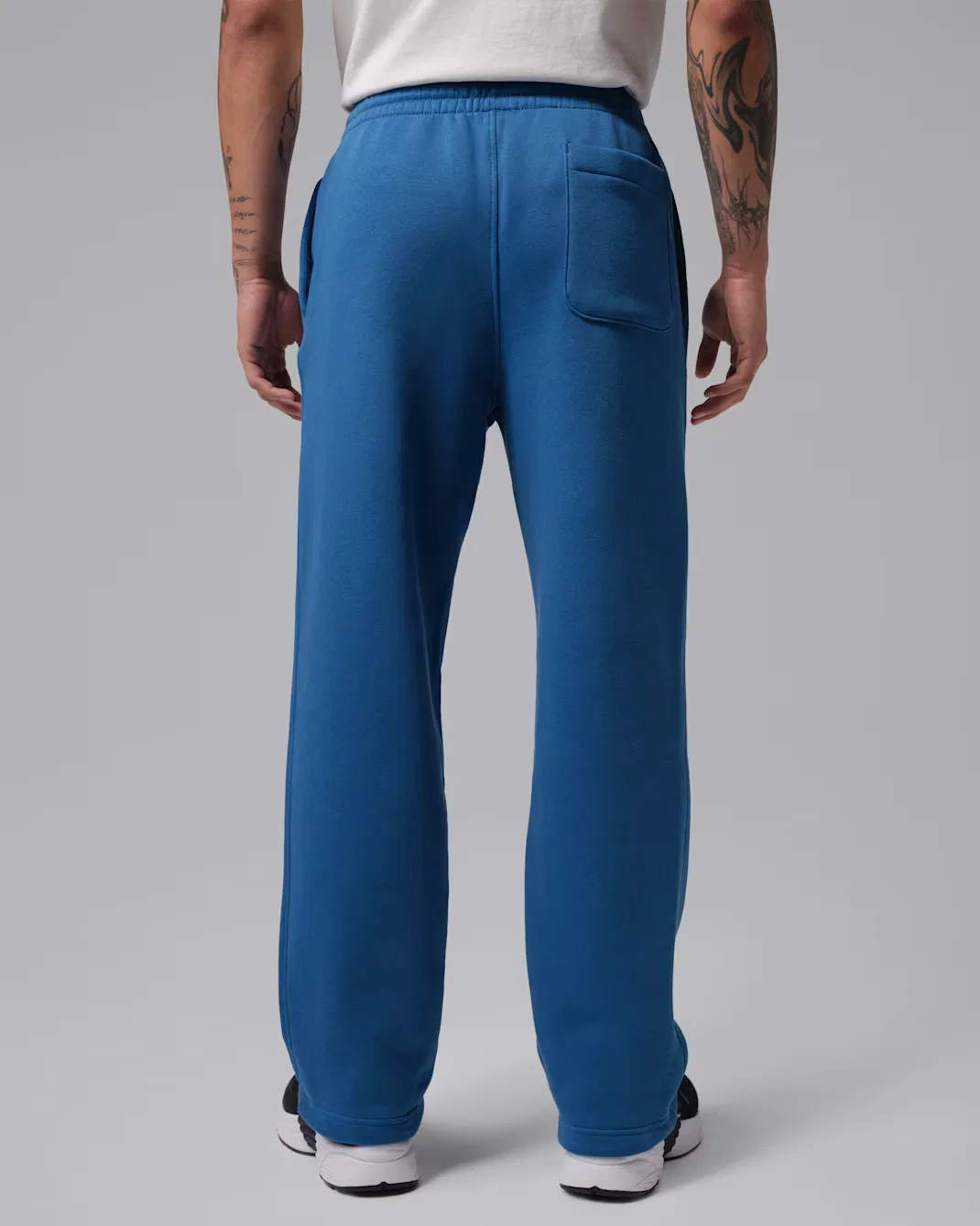 Мужские флисовые брюки с открытым низом от Statement Jordan Brooklyn, True Blue/University Red — фото 2