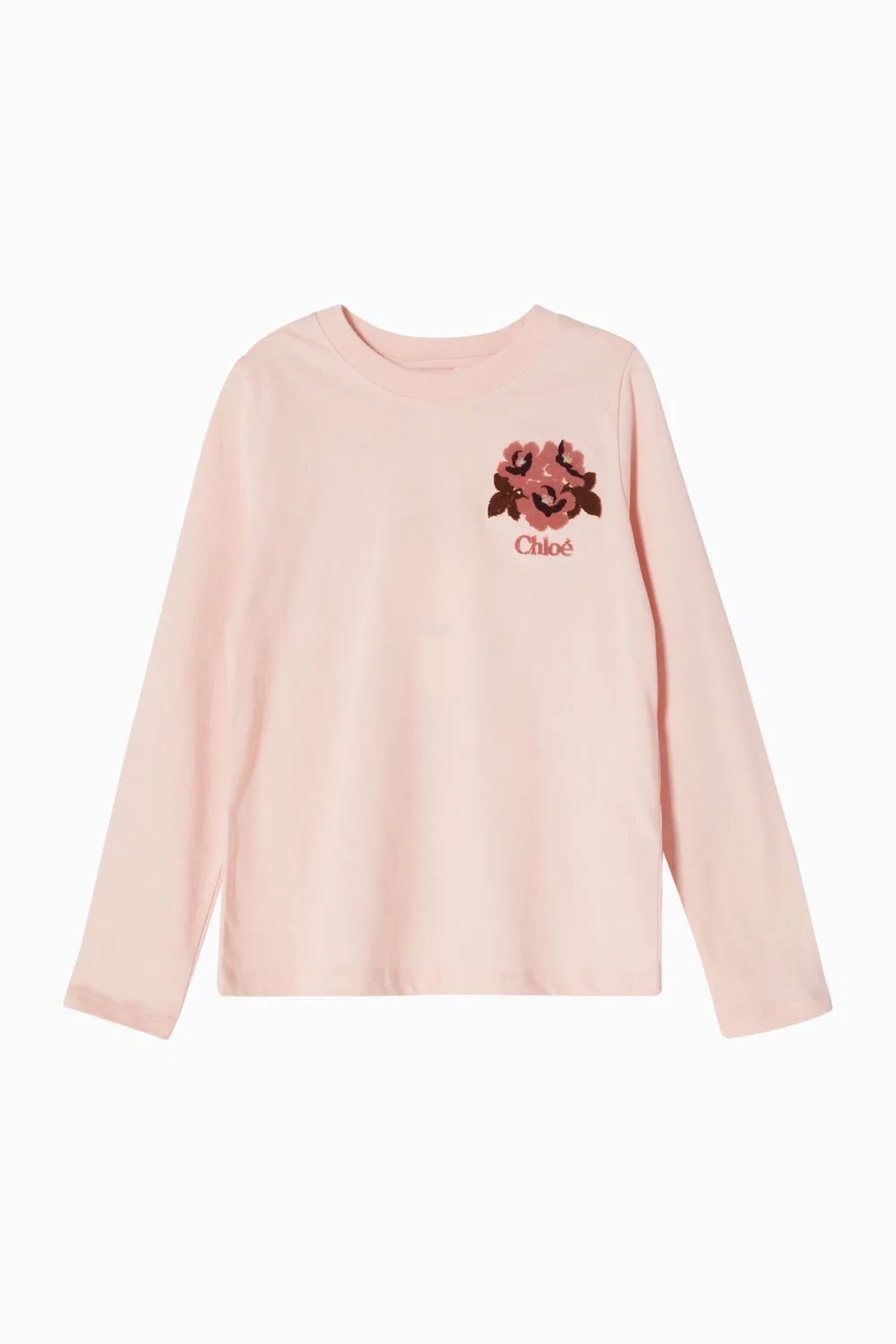 Футболка с цветочным принтом из джерси Chloé