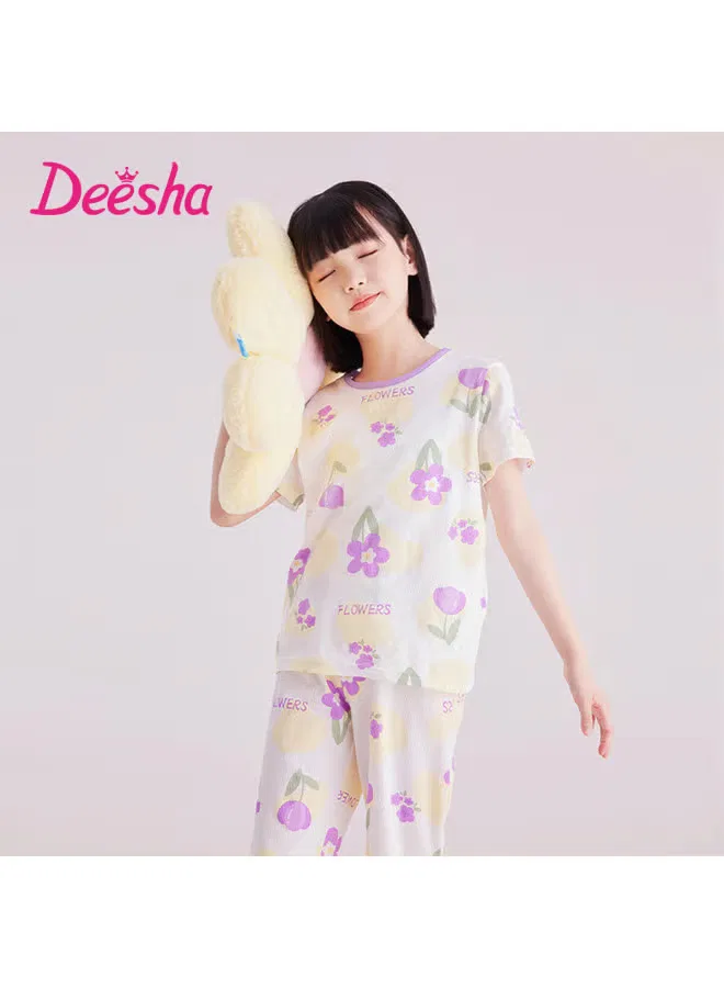 Пижамный комплект тонкий дышащий антибактериальный из хлопка Deesha — фото 2