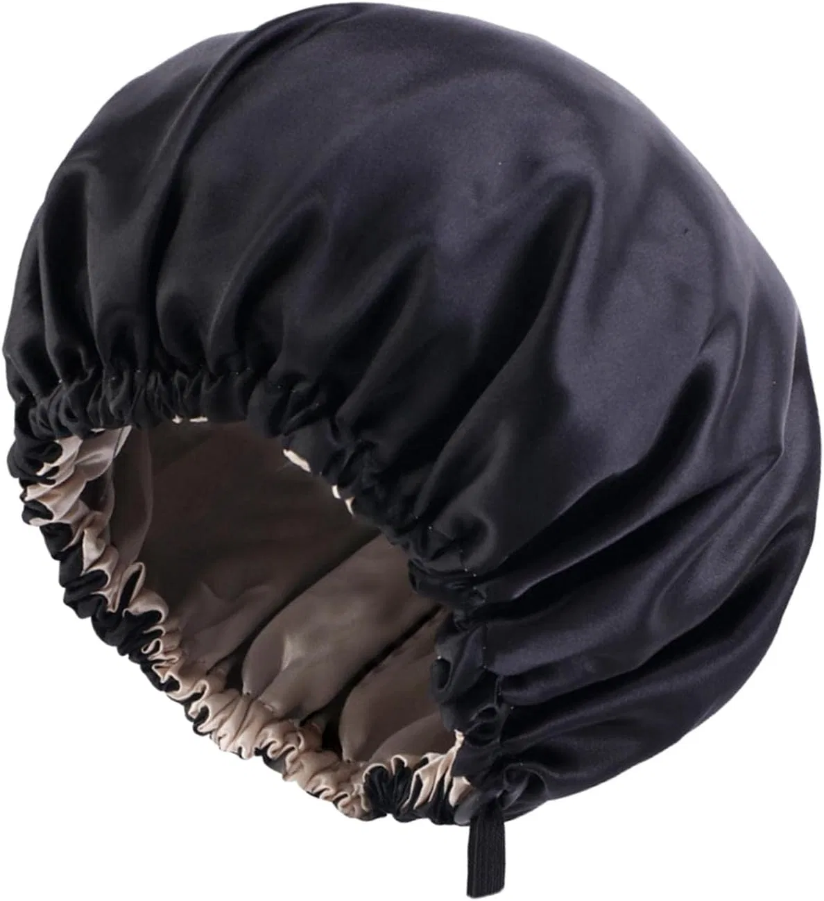 Шапочка для душа Paowsietiviity, Satin, 65 см, 10 Set (Black, Style B) — фото 3