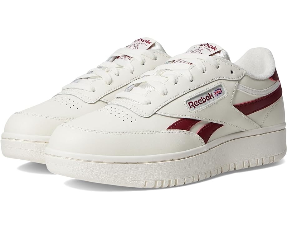 

Кроссовки Reebok Lifestyle Club C Double Revenge, цвет Chalk/Chalk/Classic Burgundy