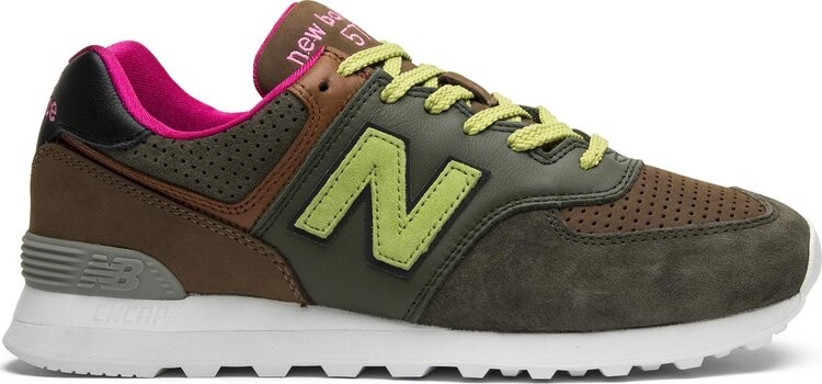 

Кроссовки New Balance Sneakersnstuff x 574 'Erik', зеленый