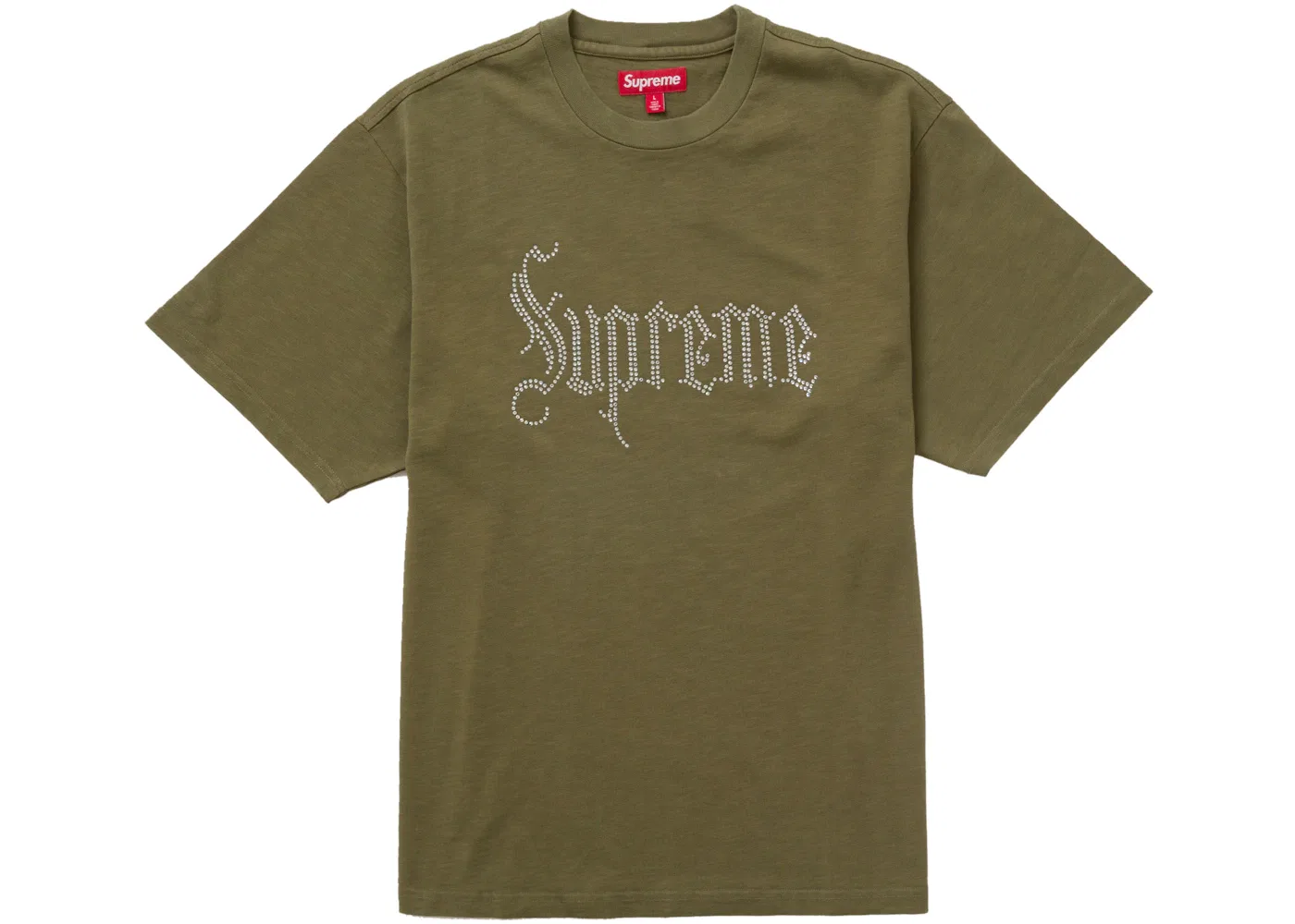 Мужская футболка с принтом Supreme Olive