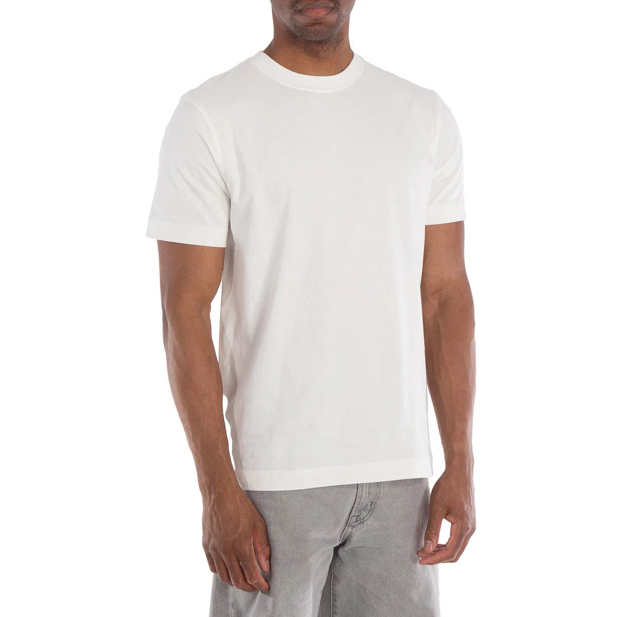 Футболка с принтом Fox Printed Crewneck Cotton Burberry, Chalk