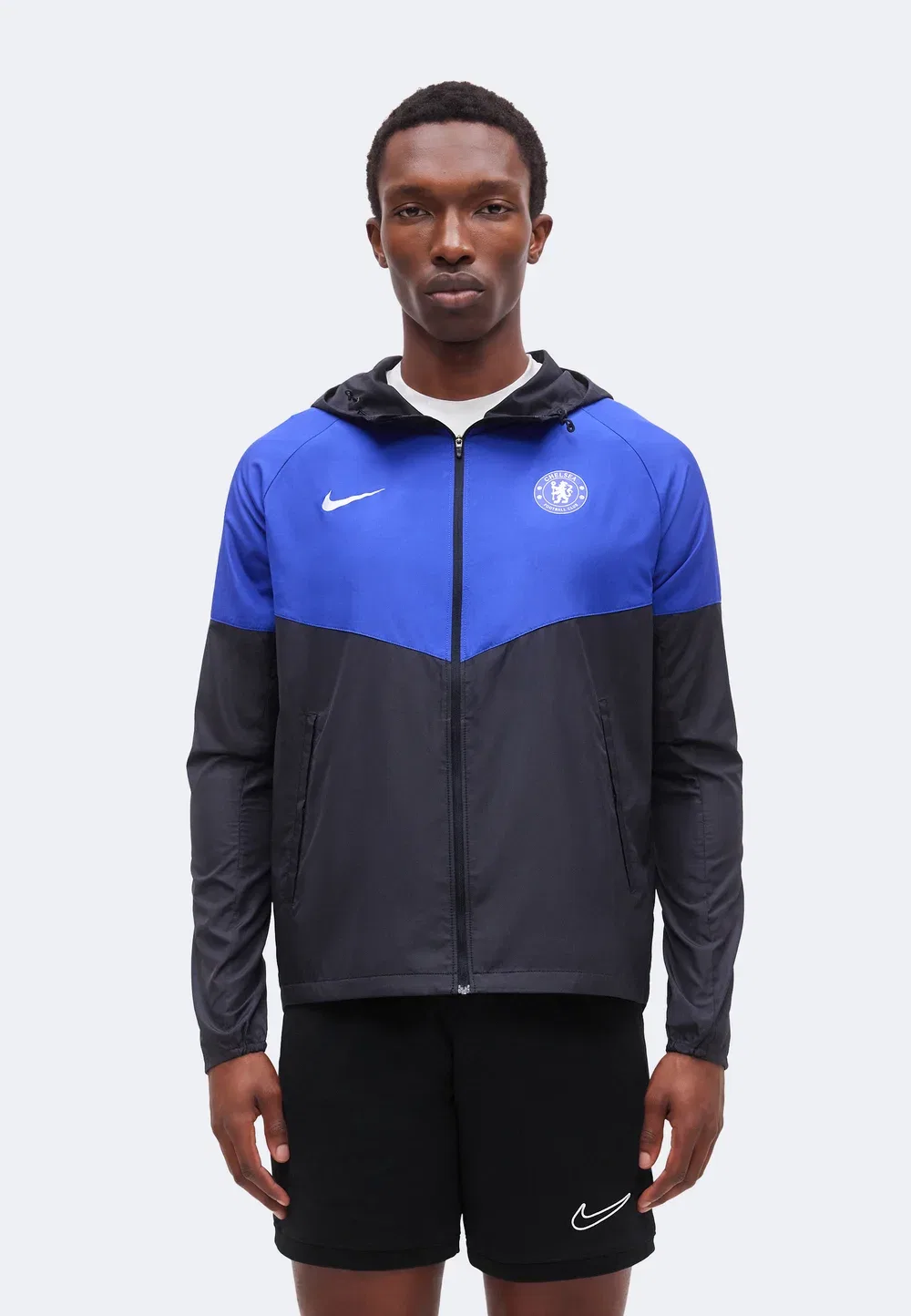 Куртка-Ветровка футбольного клуба «Челси» Nike Performance, Pitch Blue/Bright Blue/White