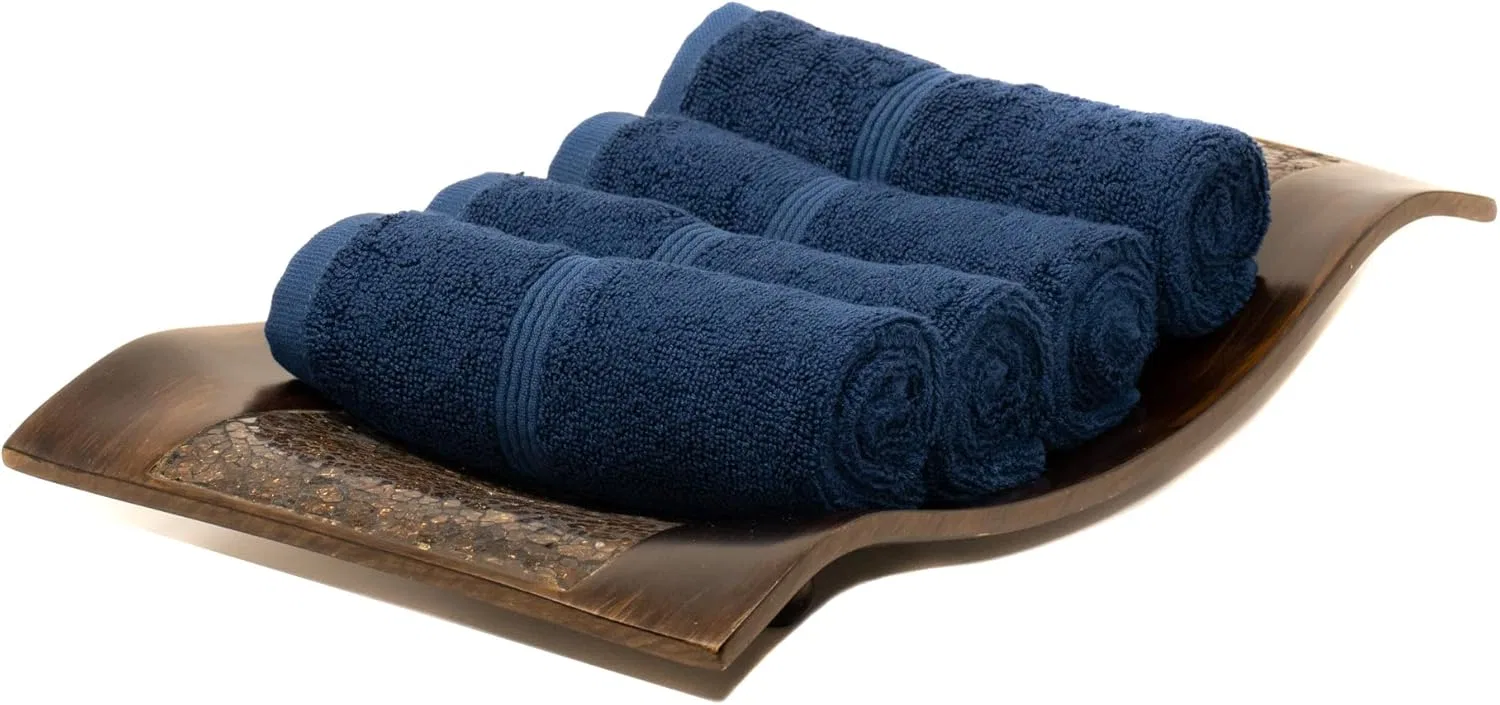 Махровая салфетка Bamboo Wash Cloth, Mosobam, 4 шт, 700gsm, 33x33 см