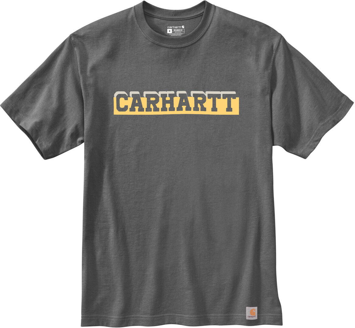 

Футболка Carhartt Relaxed Fit Heavyweight Logo Graphic, темно-серый