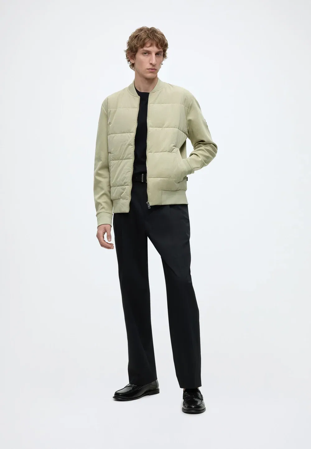 Skiles - легкая куртка Boss, Dark Beige — фото 2
