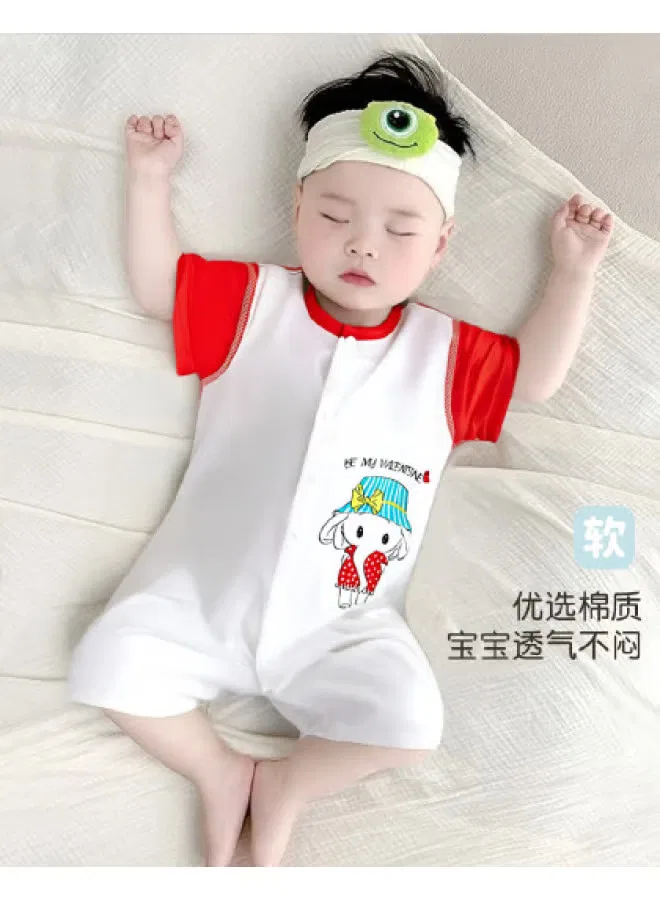 Боди-комбинезон с коротким рукавом Bornbay, красный