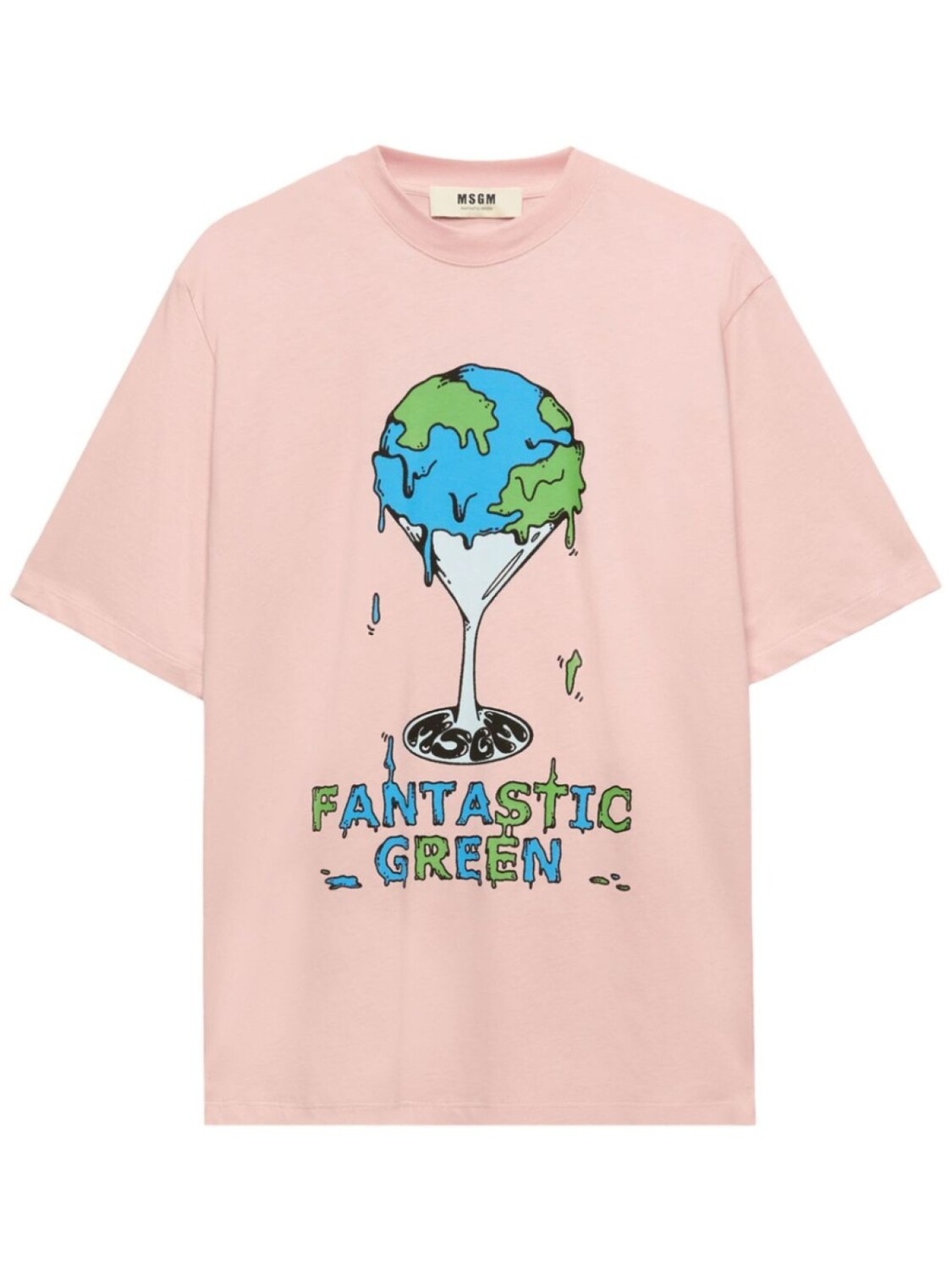 

MSGM футболка Fantastic Green, розовый