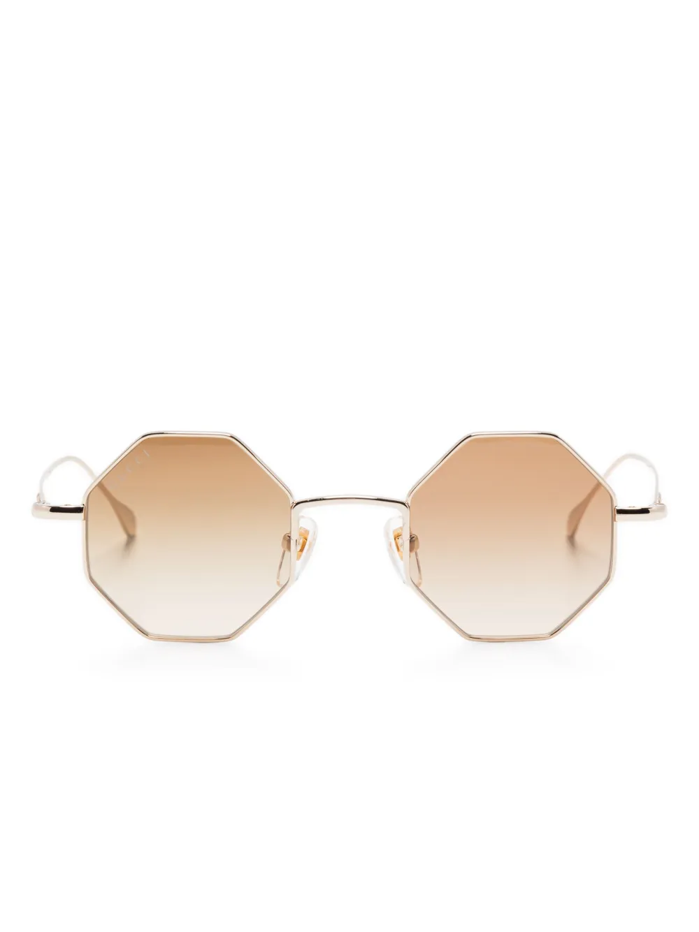 

Солнцезащитные очки в геометричной оправе Gucci Eyewear, золотой