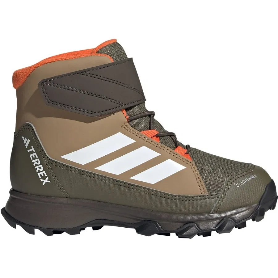 Зимние ботинки с теплой подкладкой Terrex Snow CF CLIMAWARM adidas, Коричнево-белый