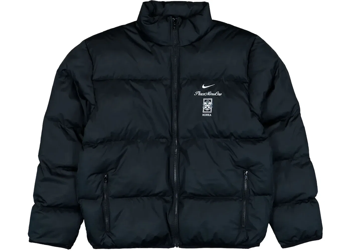 Мужская куртка-пуховик с принтом Nike x Peaceminusone KFA Korea, Black