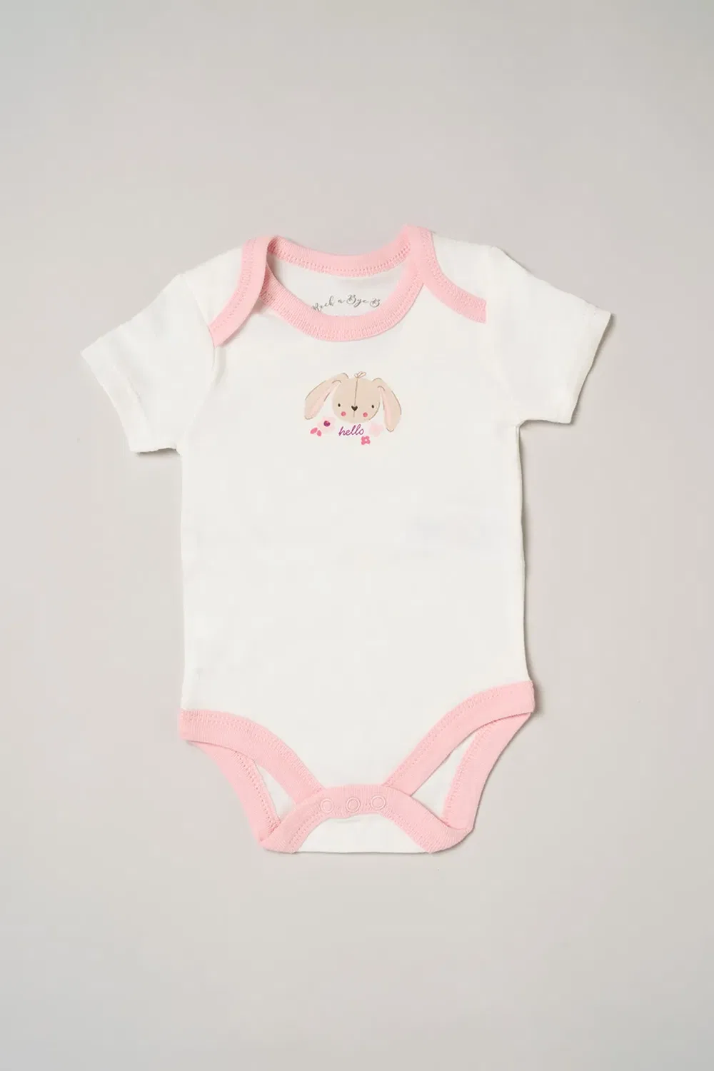 Детский комплект для новорожденного с принтом кролика Rock A Bye Baby, Cream — фото 4
