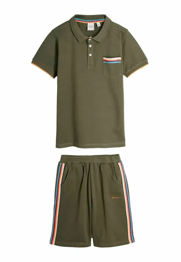 Комплект с шортами Paul Smith Junior, зеленый/хаки