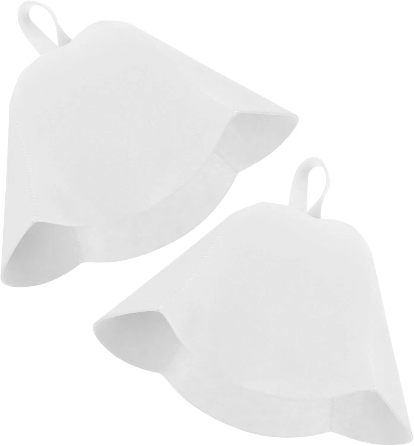 Abaodam Шапка для сауны, 2 шт, Abaodam, войлок, 34.5x29.5x0.5 см, White
