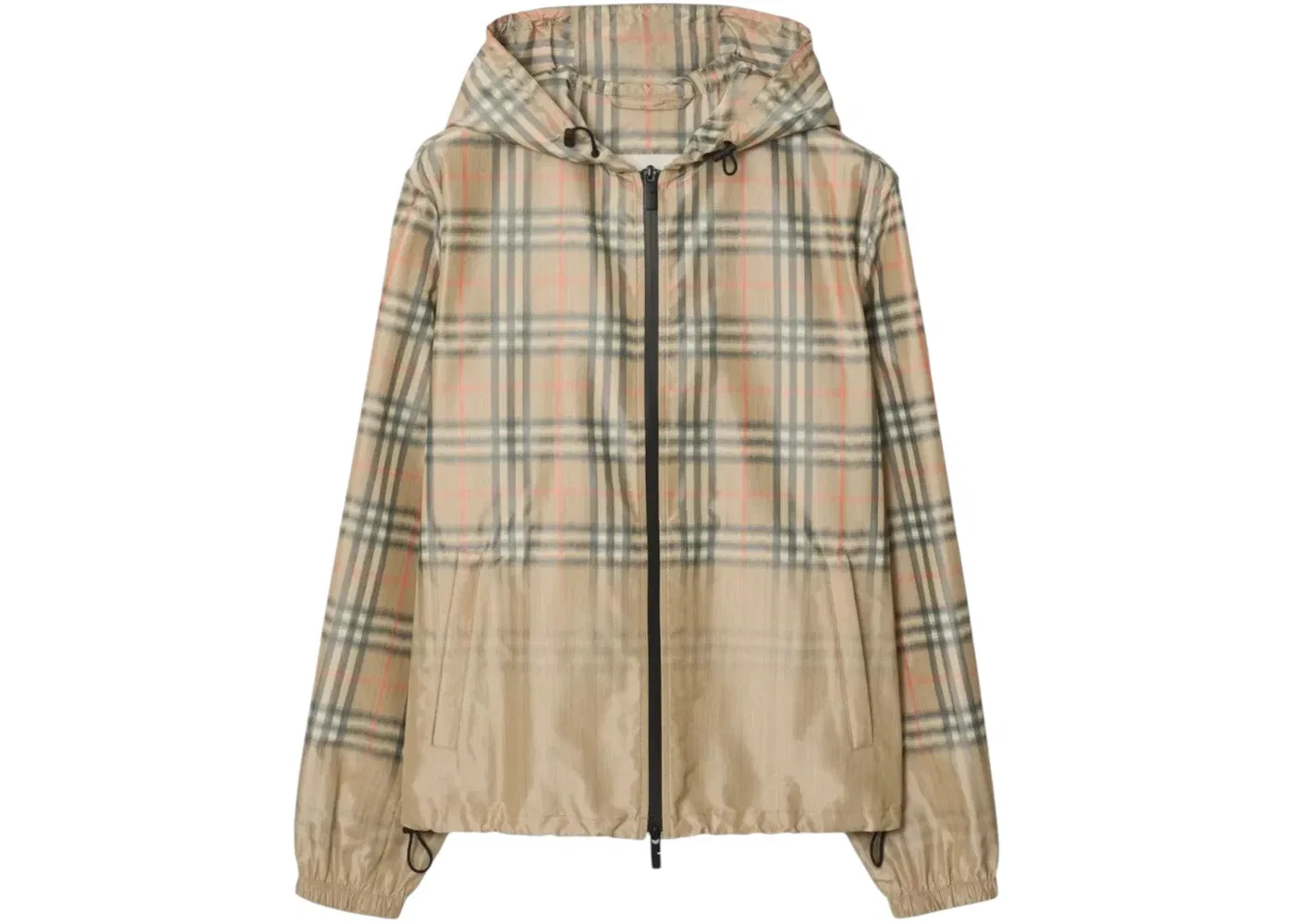 Мужская худи с принтом Newport Check Burberry, Sand Ip Check