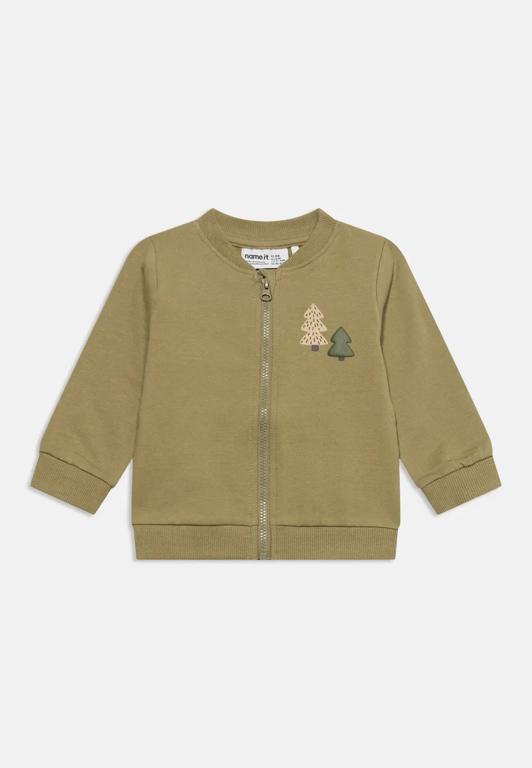 Nbmvonne - толстовка на молнии Name It, Khaki — фото 3