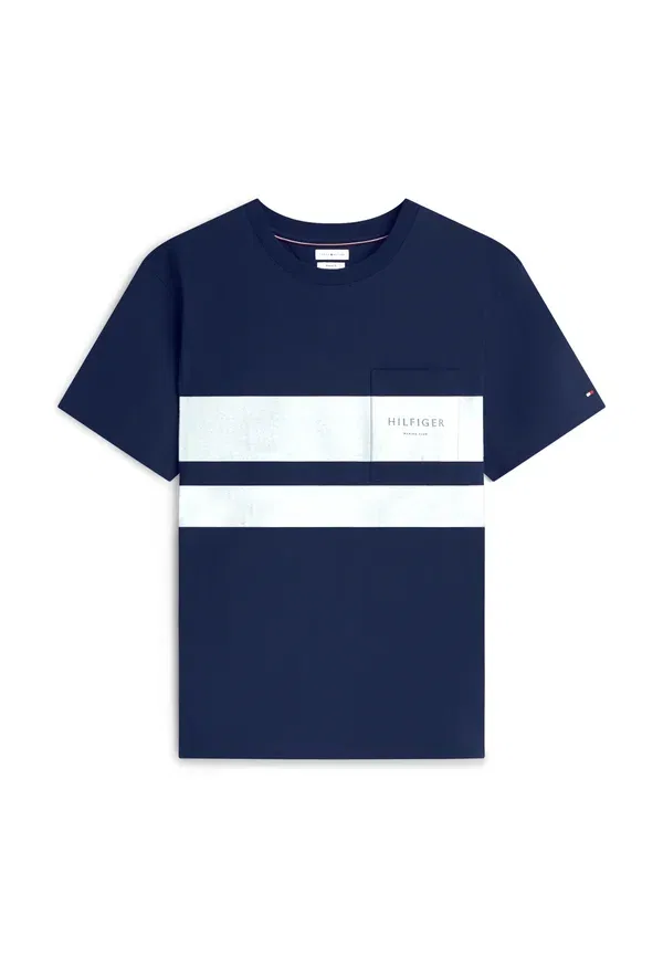Футболка с принтом Sail colorblock athleisure sail pack, Tommy Hilfiger, Carbon темно-синий — фото 4