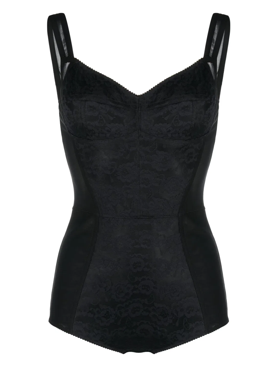 Dolce & Gabbana Боди-корсет кружевной черный