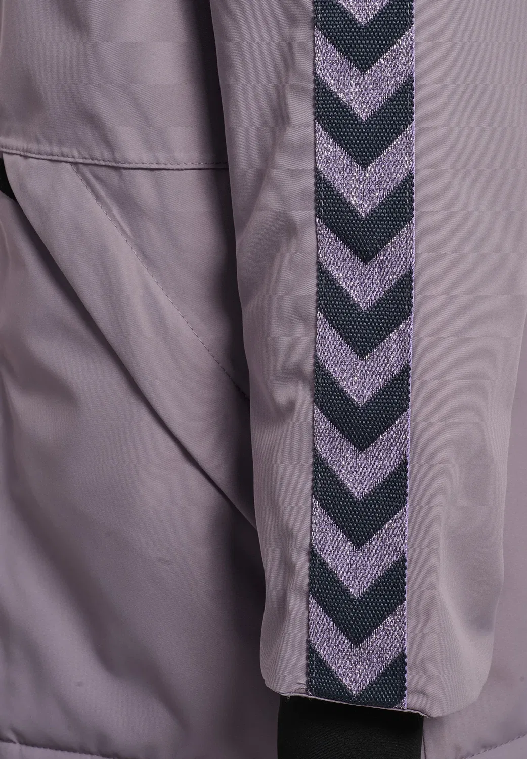 Куртка Hmljr chevron snow jacket wp 10k унисекс - зимняя куртка Hummel, Gray Ridge — фото 4