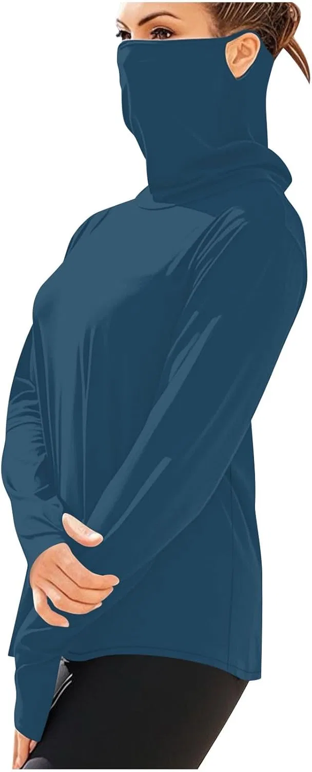 Мужская футболка с защитой UPF 50+, длинный рукав, Dark Blue