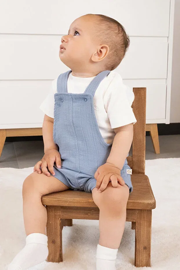 Детский комбинезон для девочек с длинным рукавом Little Gusto, Blue