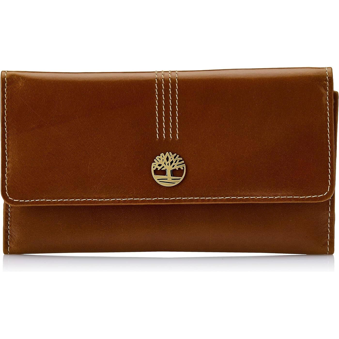 

Кожаный кошелек-клатч Timberland RFID Flap Organizer, рыже-коричневый