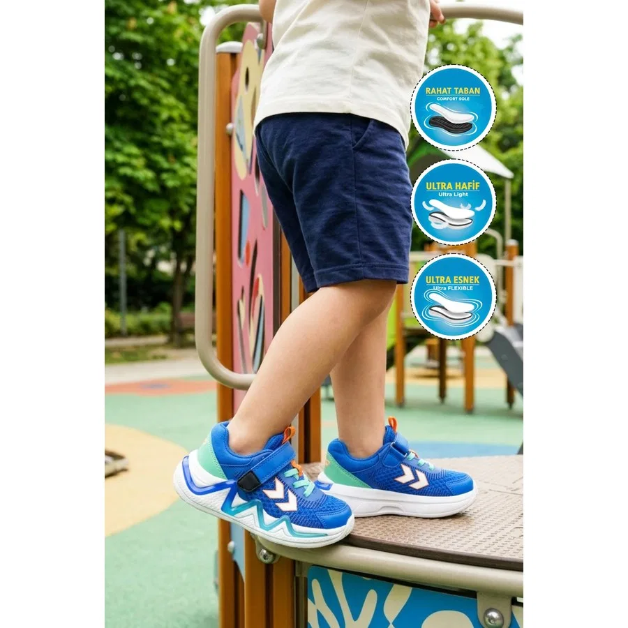 Детские спортивные кроссовки с шнуровкой Hml Orio Jr Hummel, Синий