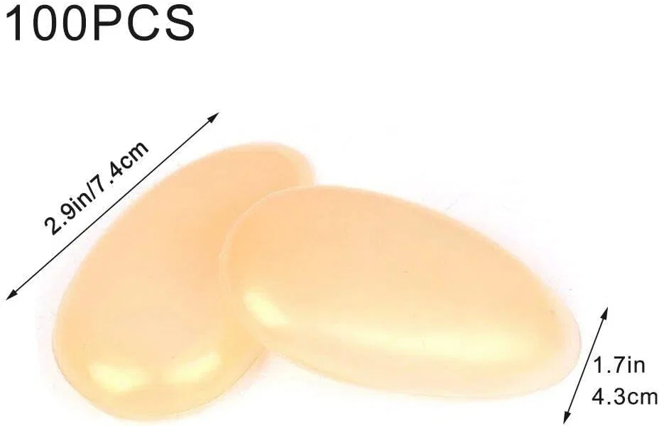 Шапочка для душаs for Hair Dye, Silicone Ear Covers 50 Pairs, Yellow Abbdbd — фото 3