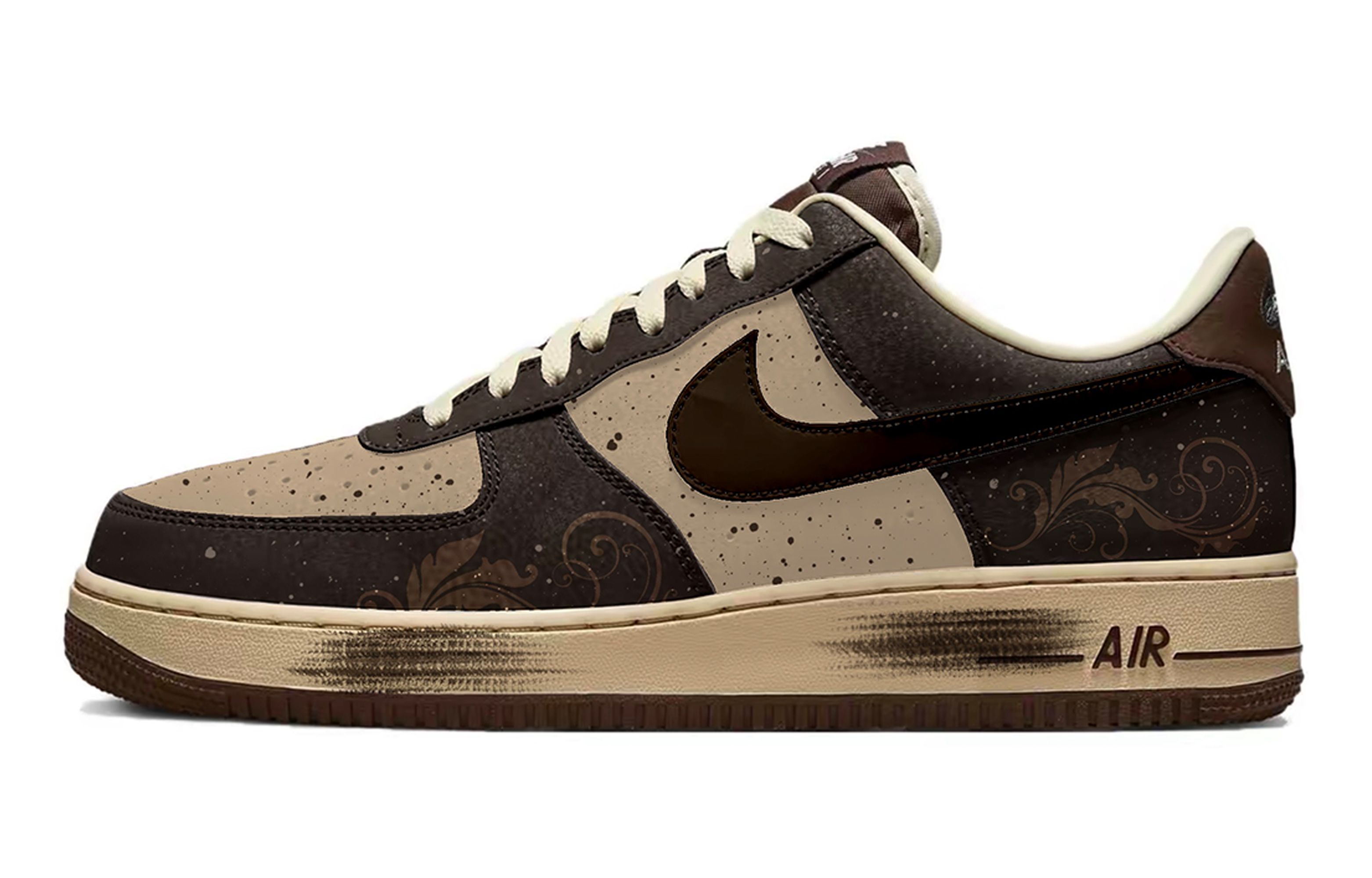 

Nike Кроссовки Air Force 1 Mocha Seal Abrasion Resistant Slip Resistant Low top для мужчин, коричневые