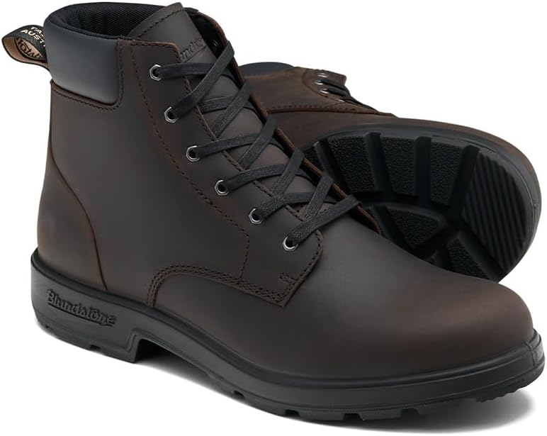 Кожаные ботинки Blundstone 2428 унисекс на шнуровке, коричневый — фото 2