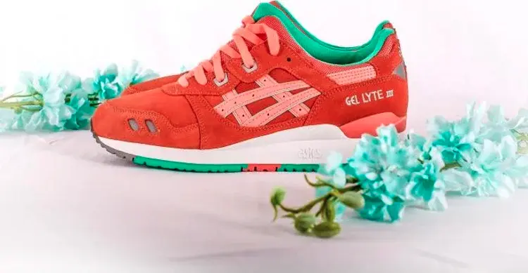 Кроссовки gel lyte 3 'fresh salmon' Asics, апельсин — фото 3