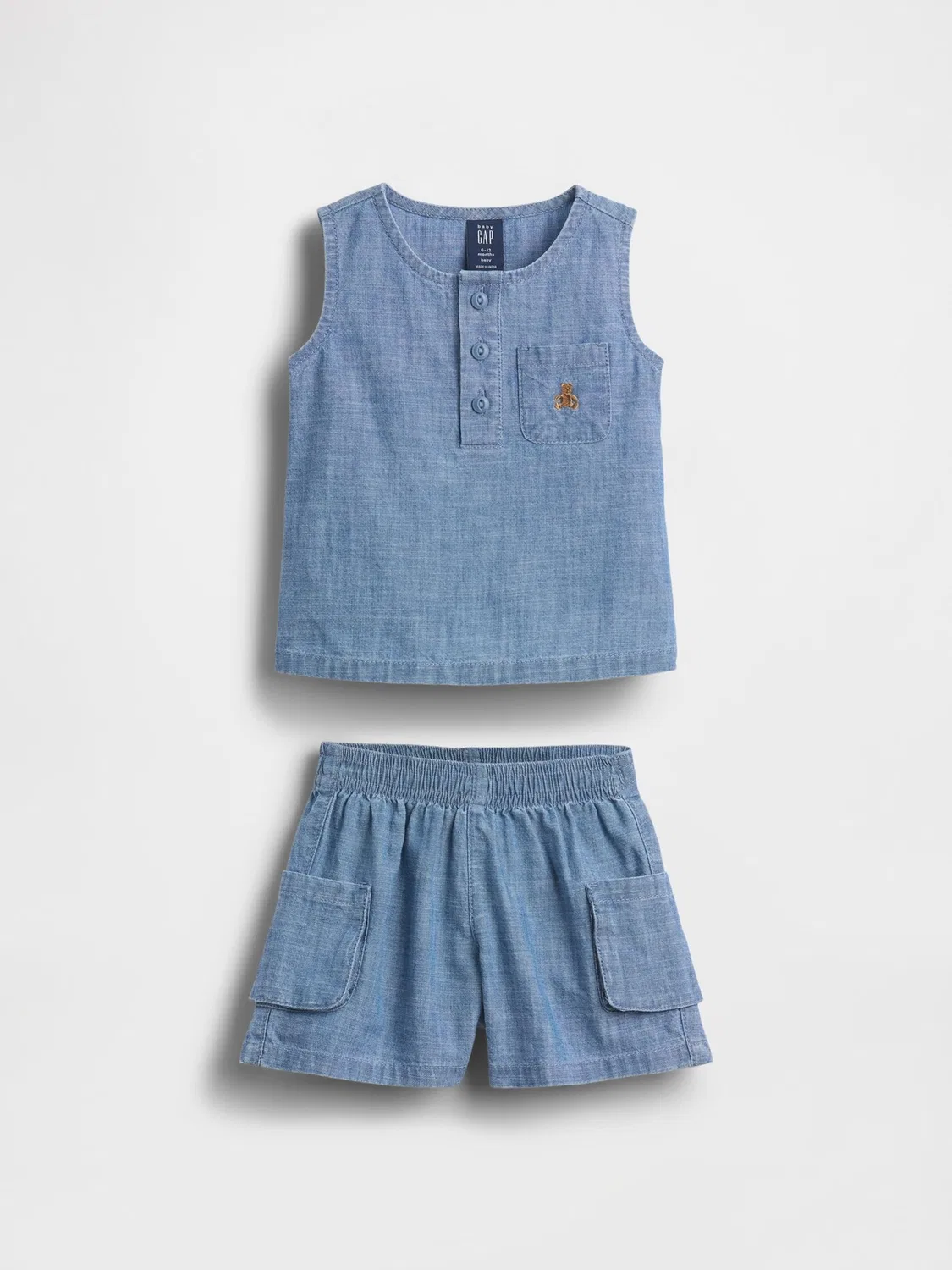 Комплект джинсовой одежды для мальчика, Medium Wash Gap
