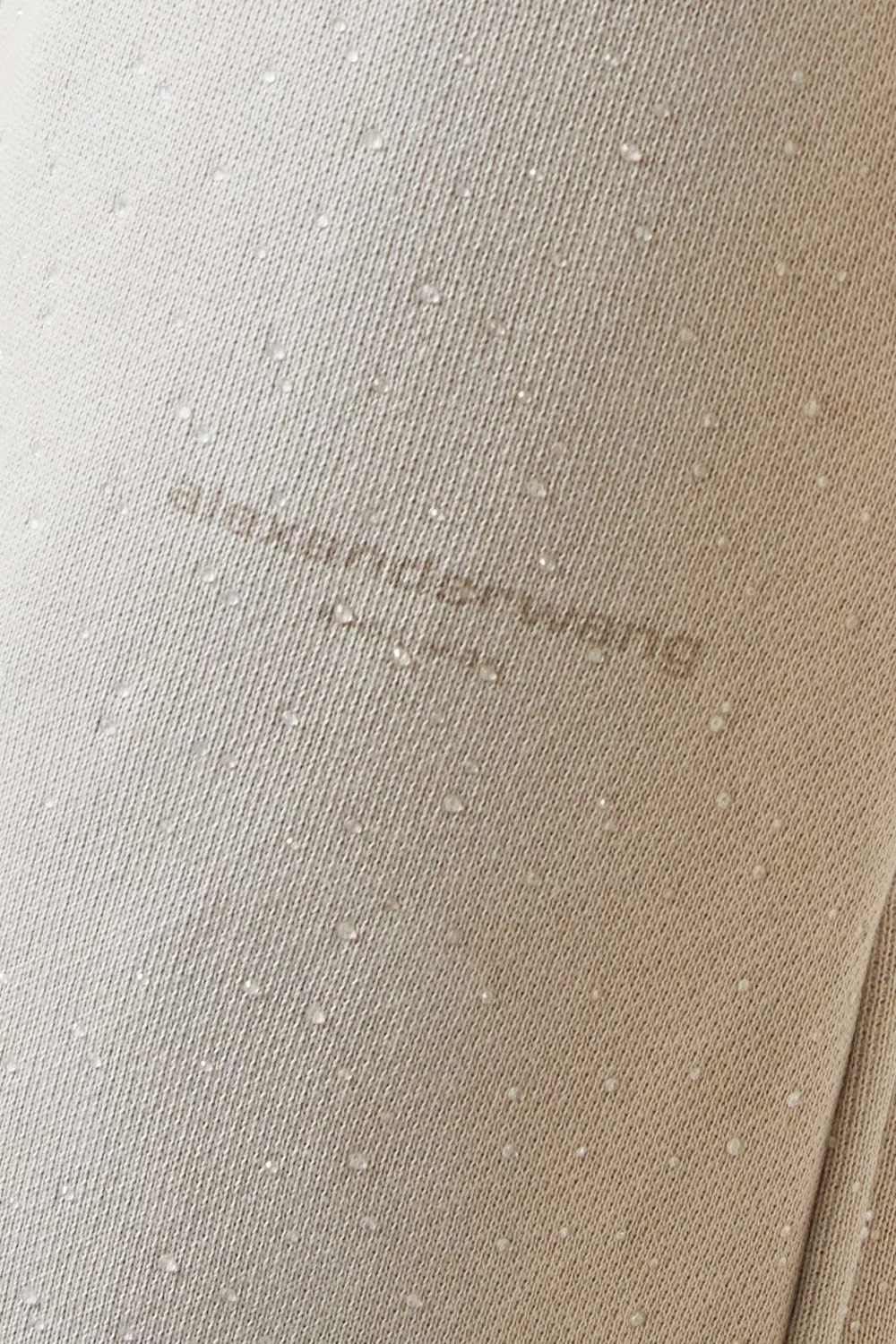 Брюки широкие из хлопковой смеси Alexander Wang, нейтральный — фото 4
