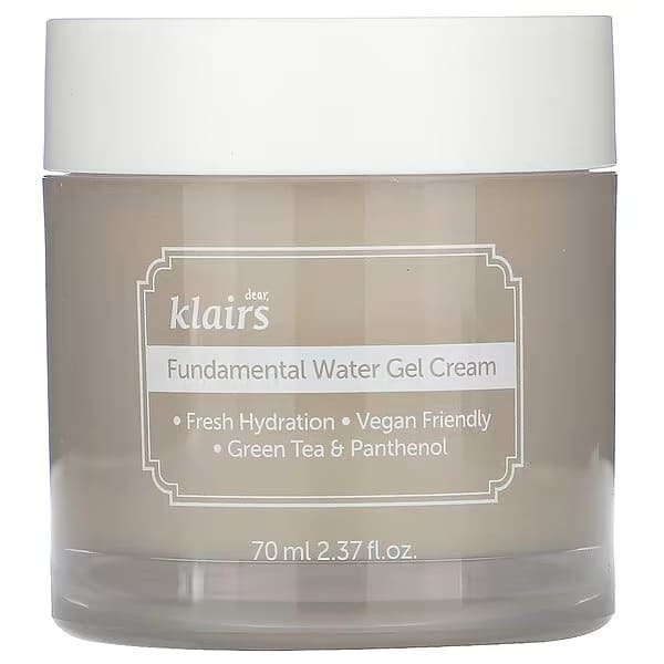 Гель-крем для лица на основе зеленого чая Dear, Klairs Fundamental water gel cream, 70мл - фото