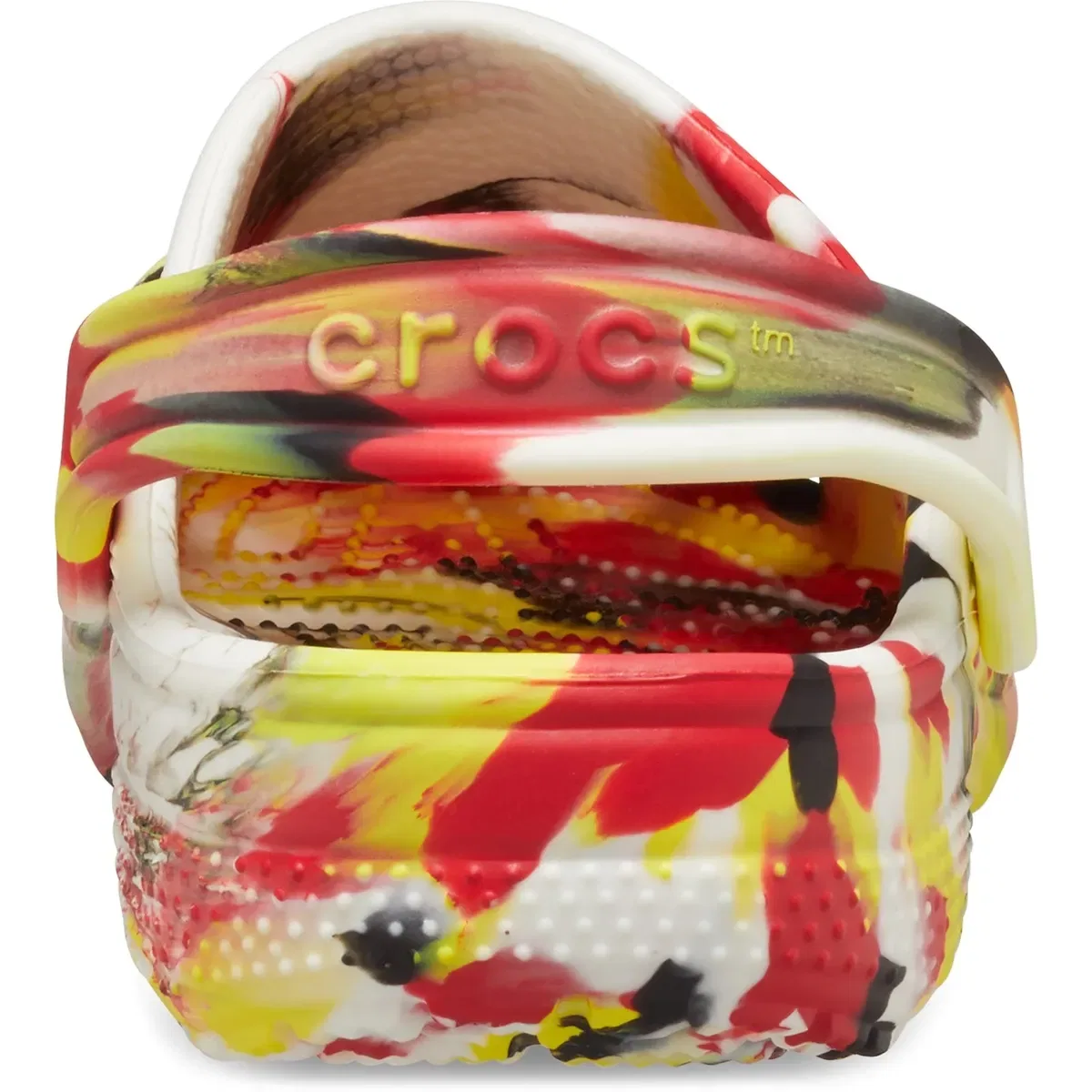 Детский классический мраморный клог Crocs, Red — фото 3